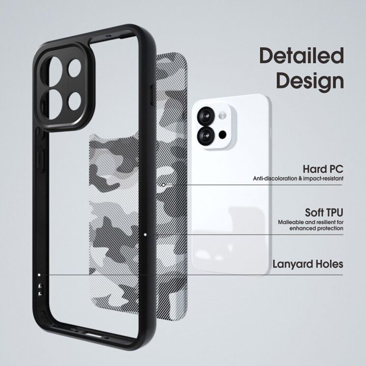Защитный чехол IBMRS Military для OnePlus 13T - Grid Camouflage: фото 2 из 8