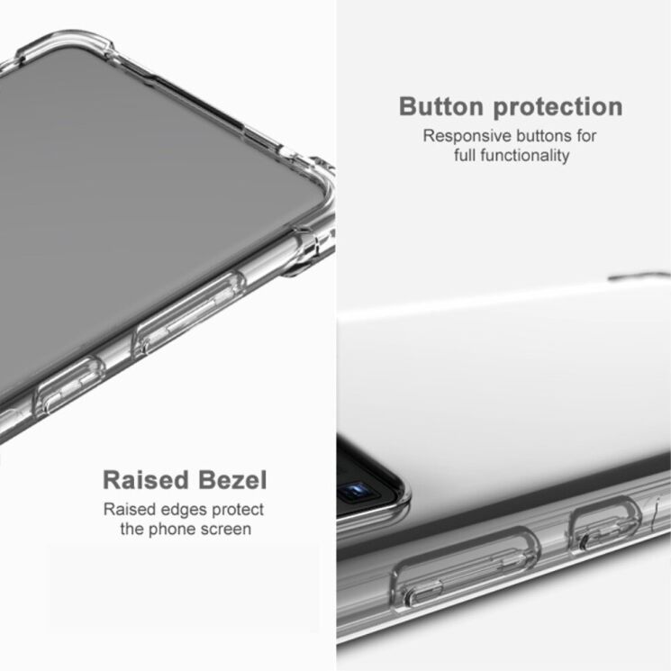 Защитный чехол IMAK Airbag MAX Case для Xiaomi Poco M7 Pro - Transparent: фото 5 из 8