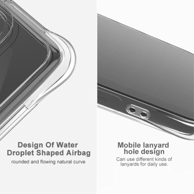 Защитный чехол IMAK Airbag MAX Case для Xiaomi Poco M7 Pro - Transparent: фото 4 из 8
