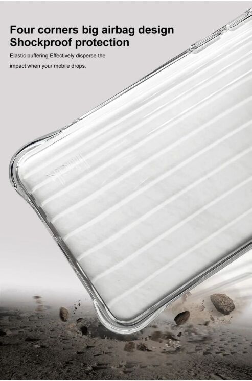 Защитный чехол IMAK Corrugated Airbag для Apple iPhone 16 - Transparent: фото 5 из 12