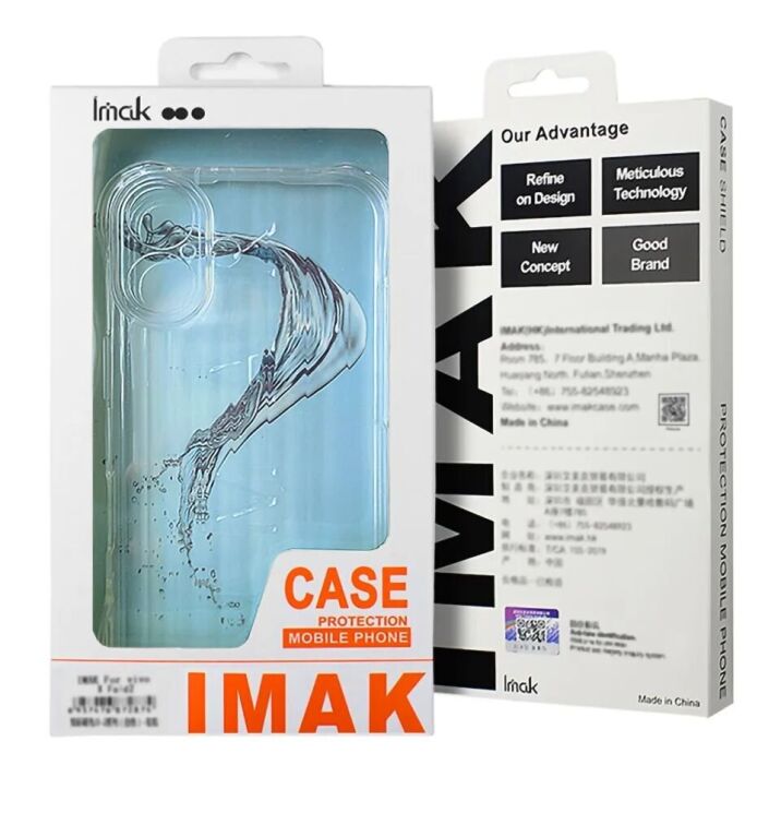 Защитный чехол IMAK Corrugated Airbag для Apple iPhone 16 - Transparent: фото 12 из 12