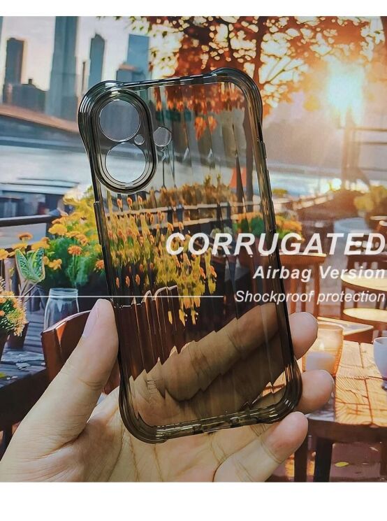 Защитный чехол IMAK Corrugated Airbag для Apple iPhone 16 - Transparent: фото 11 из 12