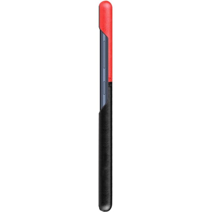 Защитный чехол IMAK Leather Series для Samsung Galaxy S21 FE (G990) - Black / Red: фото 5 из 13