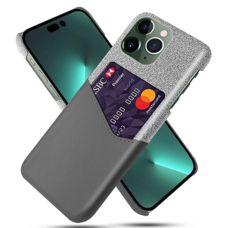 Защитный чехол KSQ Business Pocket для Apple iPhone 14 Pro Max - Grey: фото 1 из 4