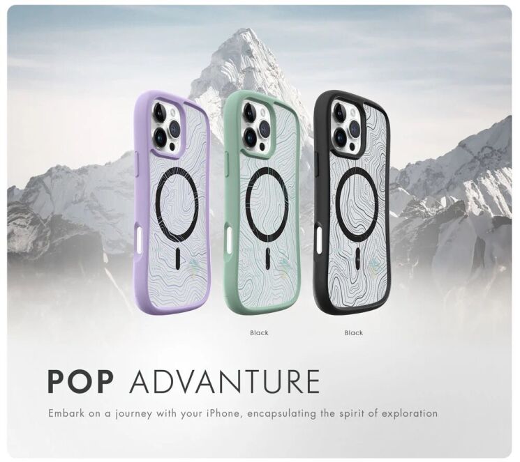 Защитный чехол Laut POP ADVENTURE для Apple iPhone 16 Pro Max - Black: фото 4 из 7