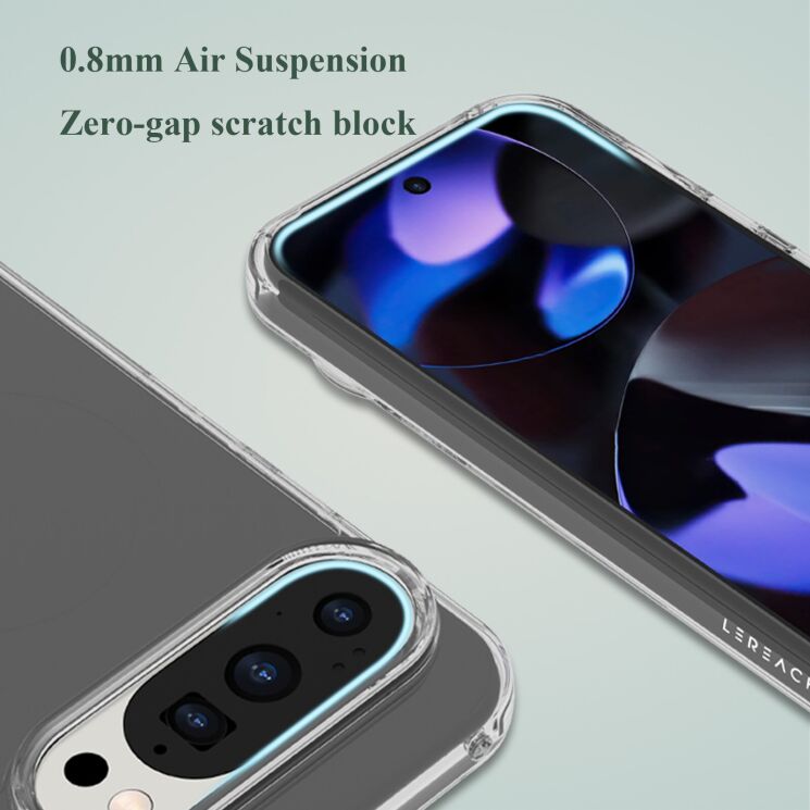 Захисний чохол LEREACH TOC Crystal Series для Google Pixel 10 / 10 Pro - Transparent: фото 15 з 17