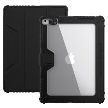 Защитный чехол NILLKIN Bumper Leather Case для Apple iPad 10.2 7/8/9 Gen (2019/2020/2021) - Black: фото 1 из 17