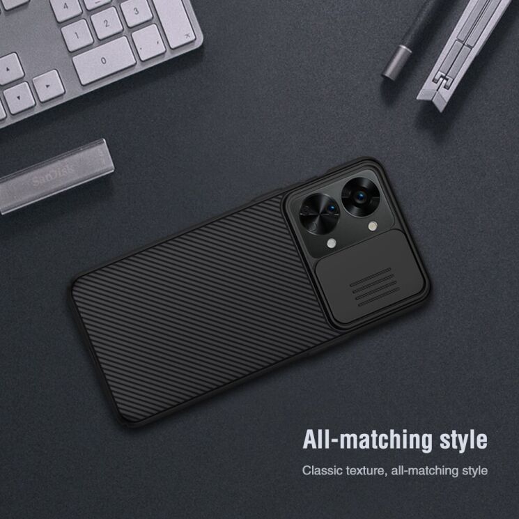 Защитный чехол NILLKIN CamShield Case для OnePlus Nord 2T - Blue: фото 15 из 18