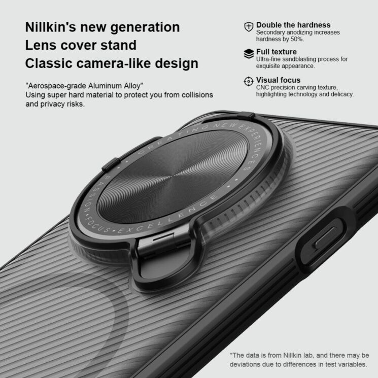Защитный чехол NILLKIN CamShield Prop Magnetic (Clear Version) для OnePlus 13 - Black: фото 9 из 14