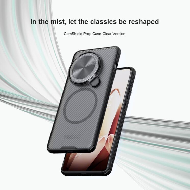 Защитный чехол NILLKIN CamShield Prop Magnetic (Clear Version) для OnePlus 13 - Black: фото 6 из 14