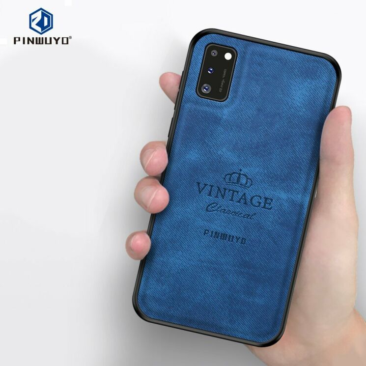 Захисний чохол PINWUYO Vintage Series для Samsung Galaxy A41 (A415) - Blue: фото 3 з 13