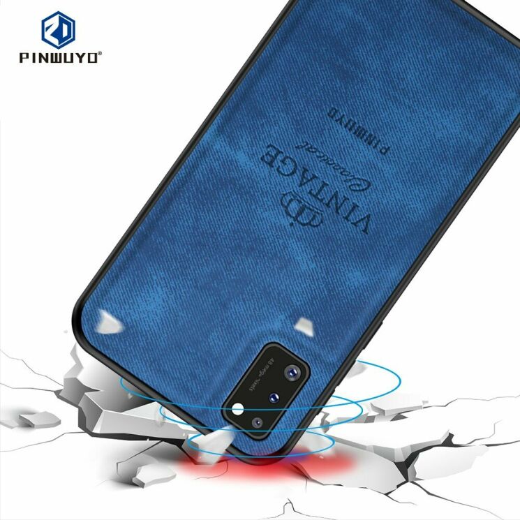 Захисний чохол PINWUYO Vintage Series для Samsung Galaxy A41 (A415) - Blue: фото 2 з 13