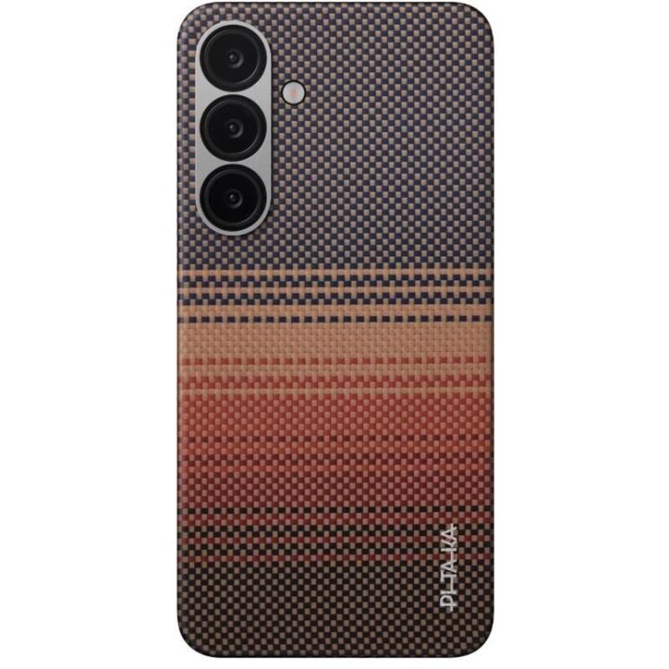 Защитный чехол Pitaka Tactile Woven Case для Samsung Galaxy S25 Plus (S936) KS2503S - Sunset: фото 2 из 11