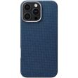 Защитный чехол Pitaka Tactile Woven Case Monogram для Apple iPhone 16 Pro Max (KI1603PTKP) - Dark Blue (366363DB)
