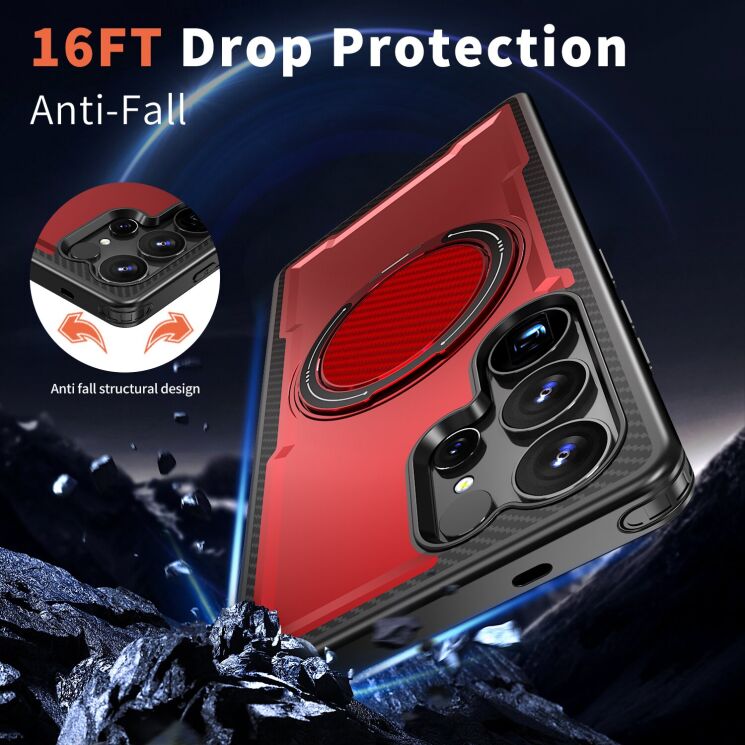 Захисний чохол Reframe Grip MagSafe для Samsung Galaxy S25 Ultra (S938) - Green: фото 3 з 6