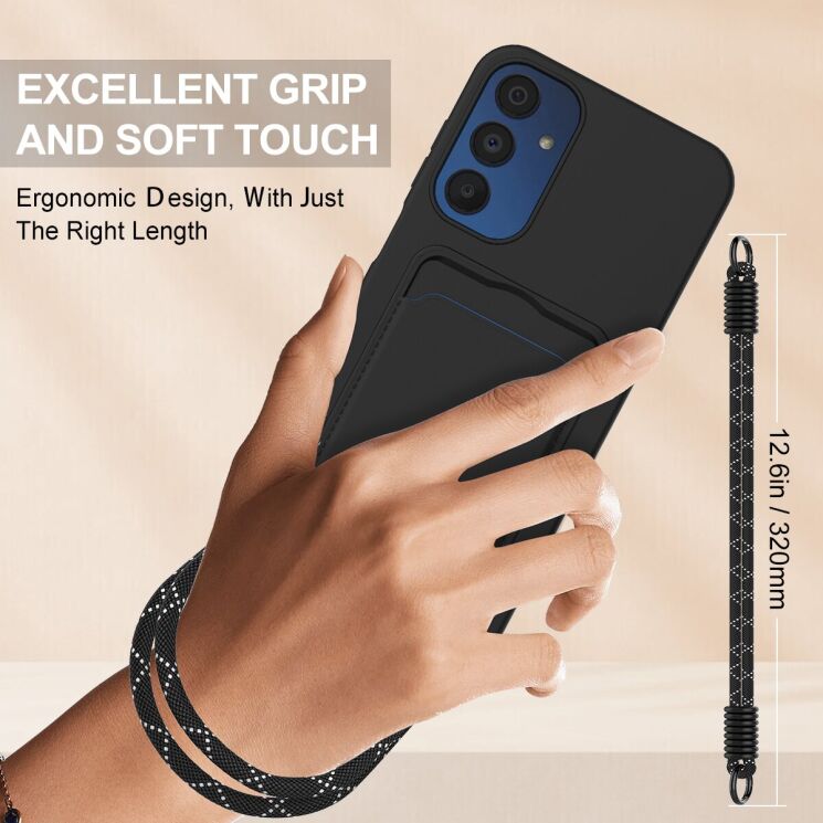 Захисний чохол Reframe Silicone Holder для Samsung Galaxy A54 (A546) - Black: фото 3 з 7
