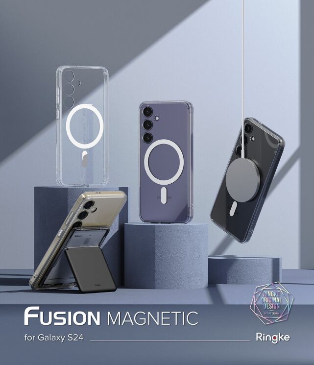 Захисний чохол Ringke Fusion Magnetic для Samsung Galaxy S24 (S921) 8809961782626 - Clear: фото 2 з 17
