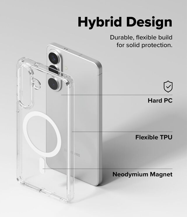 Защитный чехол Ringke Fusion Magnetic для Samsung Galaxy S26 Plus (S947) 8800328815032 - Clear: фото 10 из 17