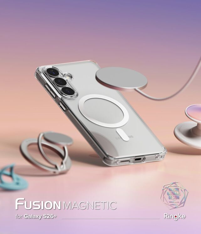 Защитный чехол Ringke Fusion Magnetic для Samsung Galaxy S26 Plus (S947) 8800328815032 - Clear: фото 4 из 17
