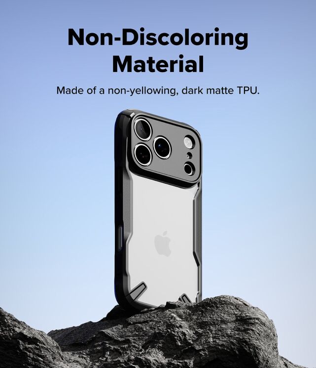 Защитный чехол Ringke Fusion X для iPhone 17 Pro (8800328810914) - Camo Black (422700C) Защитный чехол Ringke Fusion X для iPhone 17 Pro (8800328810914) - Camo Black: фото 5 из 10