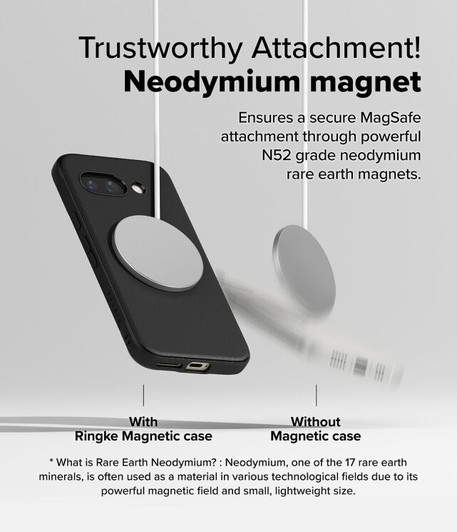 Защитный чехол Ringke Onyx Magnetic (FP) для Google Pixel 9a (8800293853381) - Black: фото 7 из 13