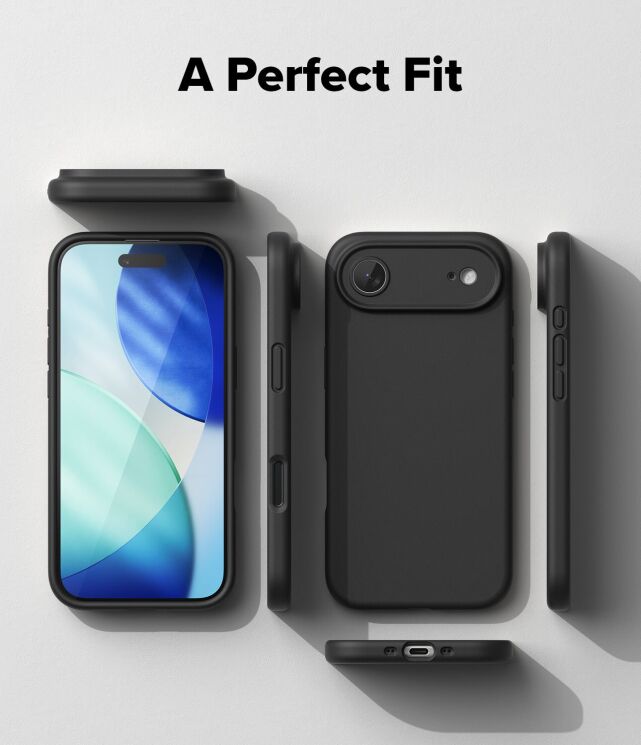 Защитный чехол Ringke Silicone Magnetic для iPhone Air (8800328812253) - Black: фото 8 из 12