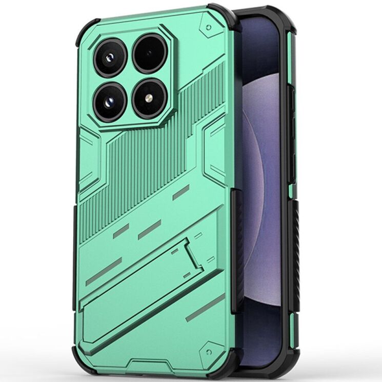 Захисний чохол з підставкою Deexe Bibercas для Xiaomi 17 - Green (390644G) Захисний чохол з підставкою Deexe Bibercas для Xiaomi 17 - Green: фото 1 з 6