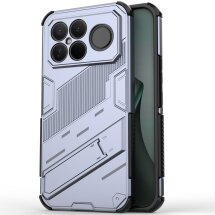 Захисний чохол з підставкою Deexe Bibercas для Xiaomi Poco F8 Ultra - Grey: фото 1 з 6