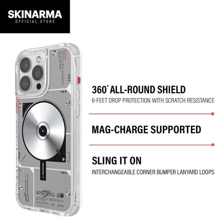 Защитный чехол SKINARMA NOVA Mag-Charge для Apple iPhone 16 Pro Max - Black: фото 4 из 9
