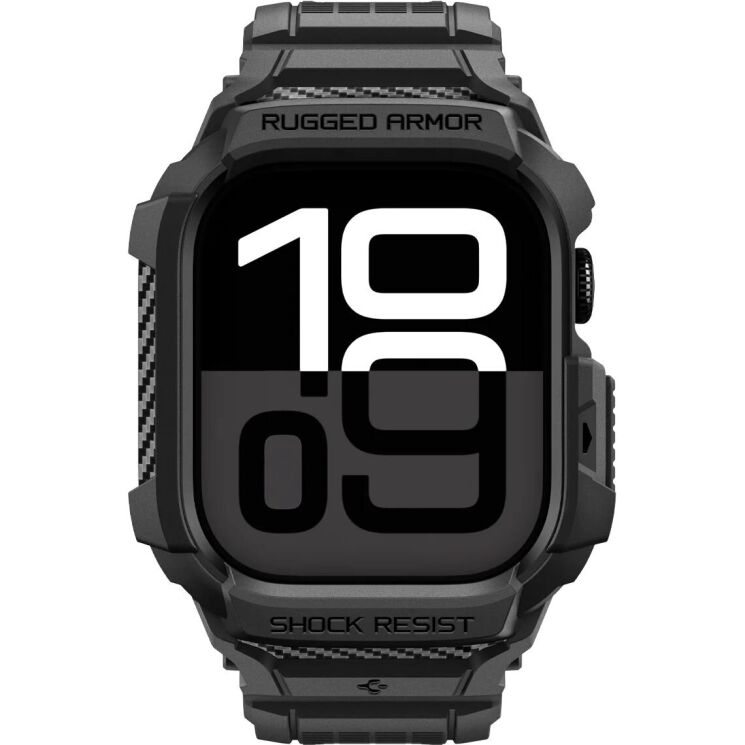 Захисний чохол Spigen Rugged Armor Pro 2 для Apple Watch 10 / 11 42 mm (ACS10494) - Matte Black: фото 2 з 16