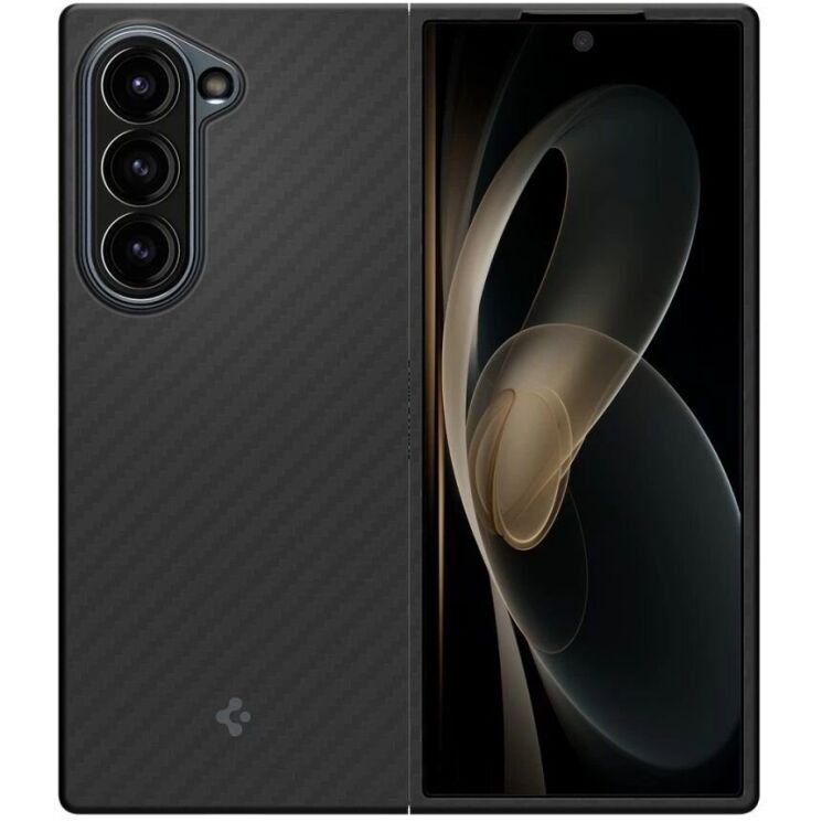 Защитный чехол Spigen (SGP) AirSkin Aramid для Samsung Galaxy Fold 6 - Black: фото 2 из 11