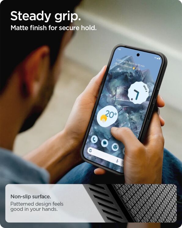 Захисний чохол Spigen (SGP) Liquid Air для Google Pixel 10 / 10 Pro (ACS09714) - Matte Black: фото 18 з 19