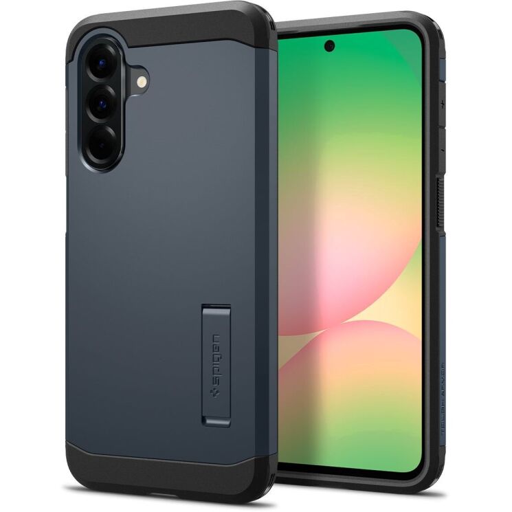 Защитный чехол Spigen (SGP) Tough Armor для Samsung Galaxy A56 (A566) ACS09295 - Metal Slate: фото 1 из 17