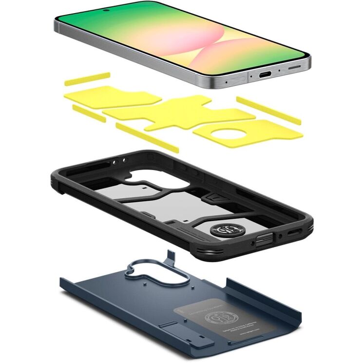 Защитный чехол Spigen (SGP) Tough Armor для Samsung Galaxy A56 (A566) ACS09295 - Metal Slate: фото 7 из 17