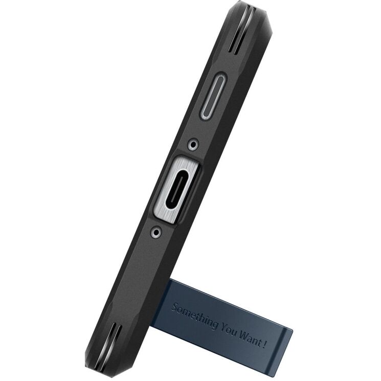 Защитный чехол Spigen (SGP) Tough Armor для Samsung Galaxy A56 (A566) ACS09295 - Metal Slate: фото 4 из 17