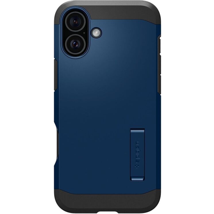 Защитный чехол Spigen (SGP) Tough Armor (MagFit) для Apple iPhone 16 - Navy Blue: фото 2 из 17