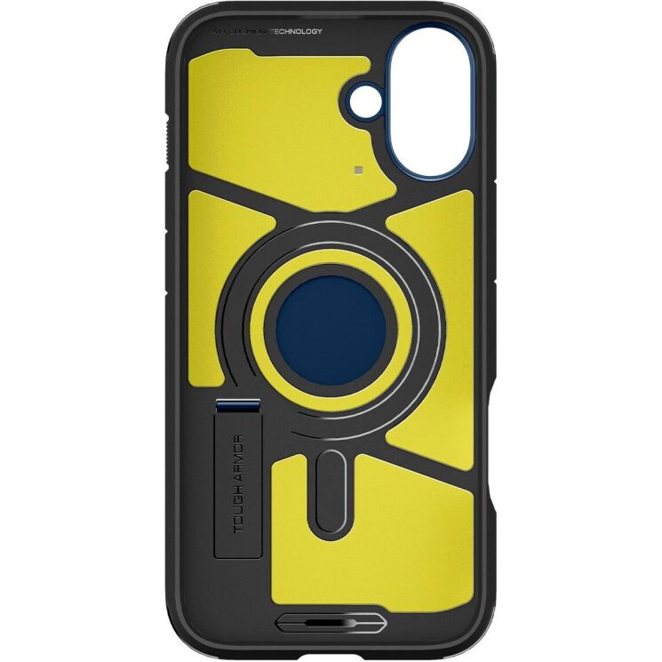 Защитный чехол Spigen (SGP) Tough Armor (MagFit) для Apple iPhone 16 - Navy Blue: фото 5 из 17