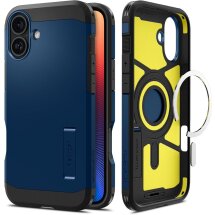 Защитный чехол Spigen (SGP) Tough Armor (MagFit) для Apple iPhone 16 - Navy Blue: фото 1 из 17