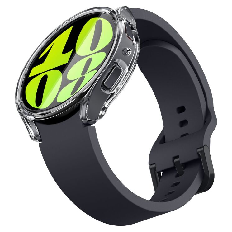 Защитный чехол Spigen (SGP) Ultra Hybrid (FW) для Samsung Galaxy Watch 6 (44mm) - Crystal Clear: фото 5 из 18