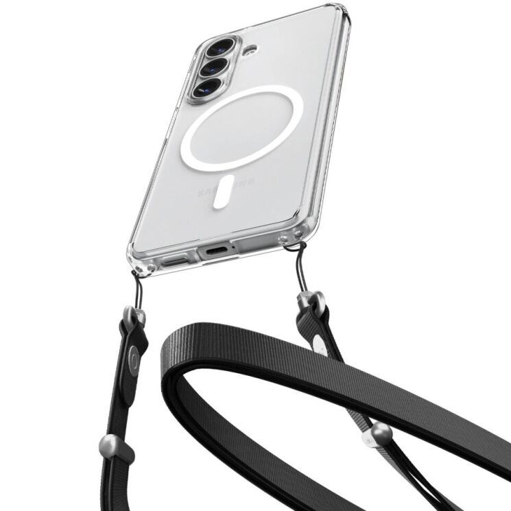 Захисний чохол Spigen Ultra Hybrid (MagFit) для Samsung Galaxy S26 (S942) ACS10734 - Clear / White: фото 5 з 14