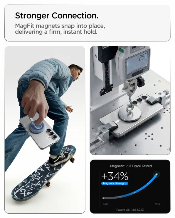 Захисний чохол Spigen Ultra Hybrid (MagFit) для Samsung Galaxy S26 (S942) ACS11220 - Deep Purple: фото 10 з 14