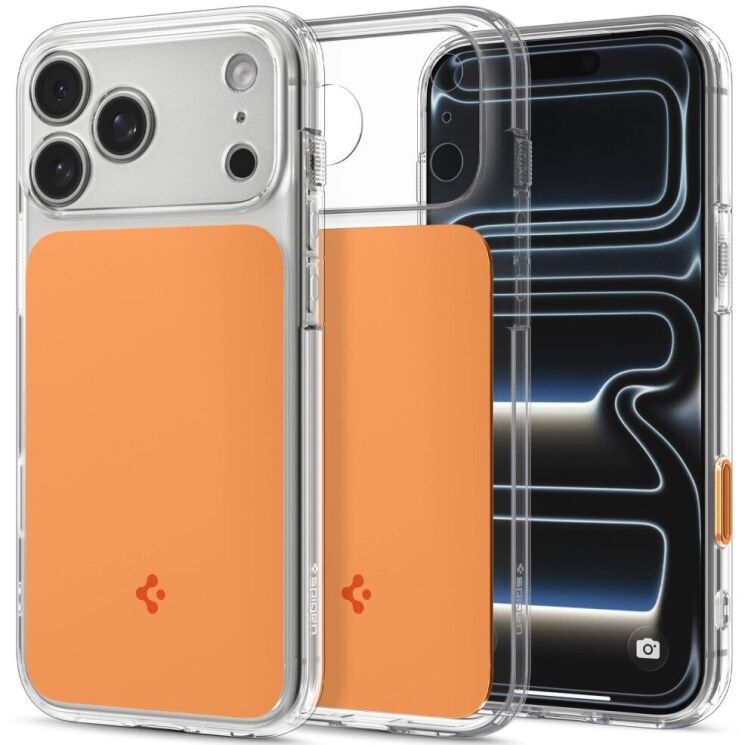 Захисний чохол Spigen Ultra Hybrid T MagFit для iPhone 18 Pro Max (ACS12133) - Glossy Orange: фото 1 з 14
