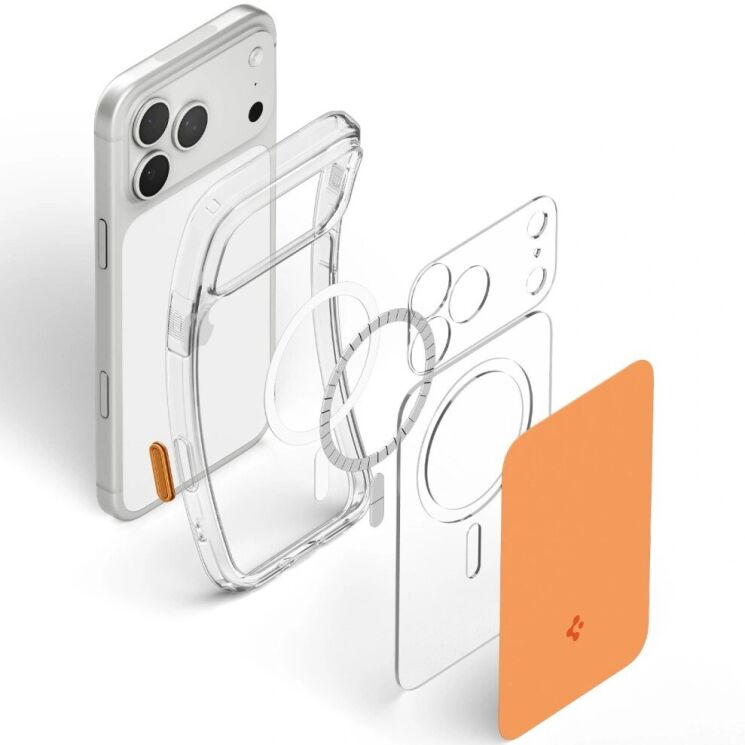 Захисний чохол Spigen Ultra Hybrid T MagFit для iPhone 18 Pro Max (ACS12133) - Glossy Orange: фото 4 з 14