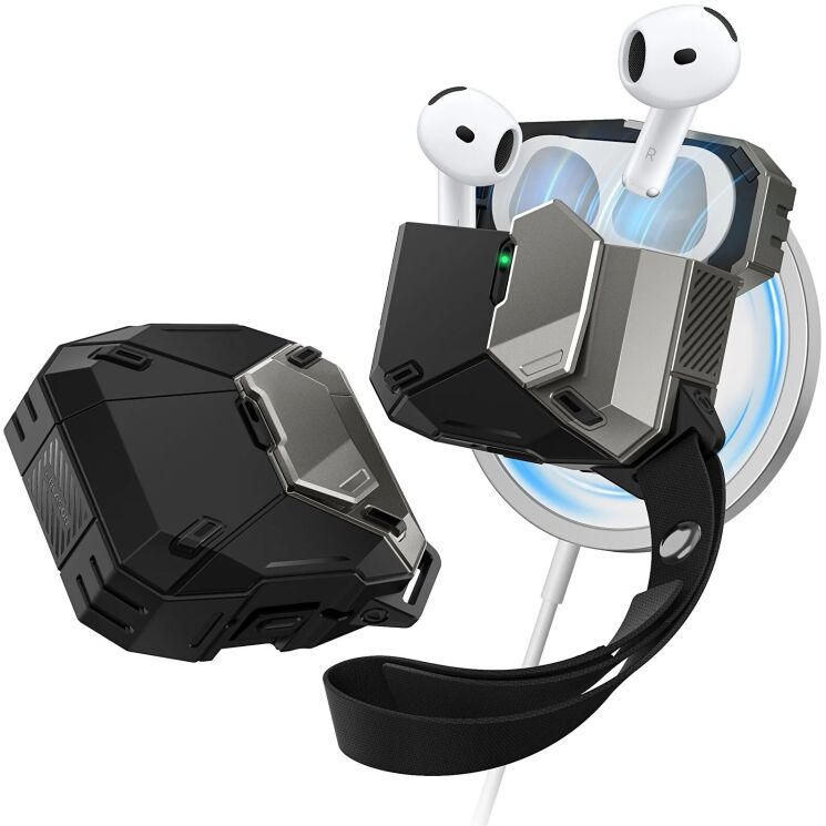 Защитный чехол Supcase Matrix для Apple AirPods 4 - Black: фото 4 из 11