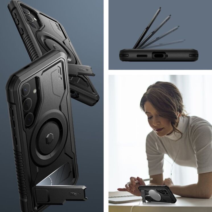 Захисний чохол Tech-Protect Kevlar MagSafe+ для Samsung Galaxy S24 (S921) - Black: фото 7 з 8