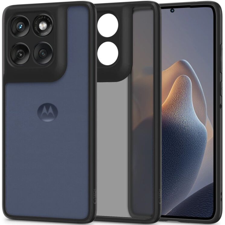Защитный чехол Tech-Protect Magmat для Motorola Edge 60 / Edge 60 Fusion - Matte Black: фото 1 из 4