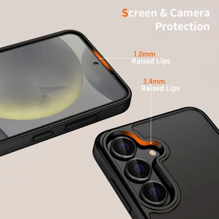 Защитный чехол Tech-Protect Magmat для Motorola Edge 60 / Edge 60 Fusion - Matte Black: фото 2 из 4