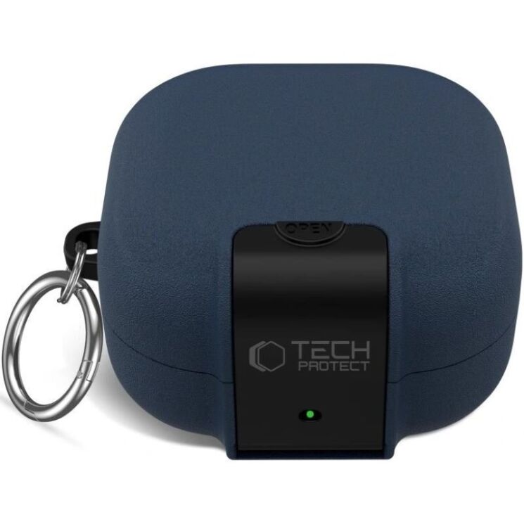 Защитный чехол Tech-Protect Slim Hook для Samsung Galaxy Buds 4 / Buds 4 Pro - Fluffy Blue: фото 3 из 10
