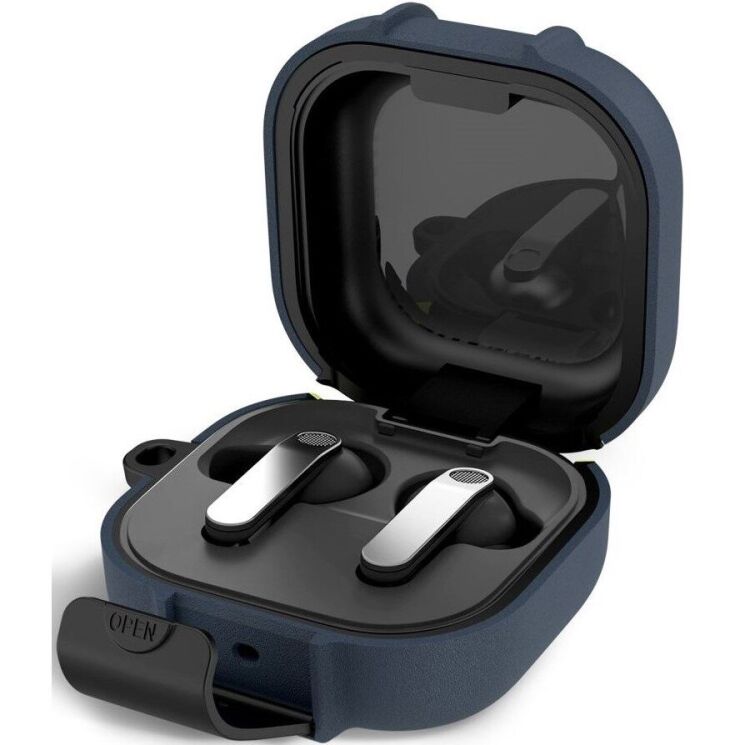 Защитный чехол Tech-Protect Slim Hook для Samsung Galaxy Buds 4 / Buds 4 Pro - Fluffy Blue: фото 2 из 10