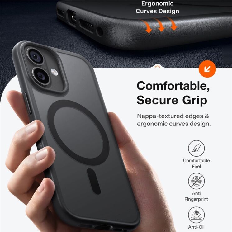 Захисний чохол TORRAS Guardian MagSafe для Apple iPhone 17 - Transparent: фото 3 з 7